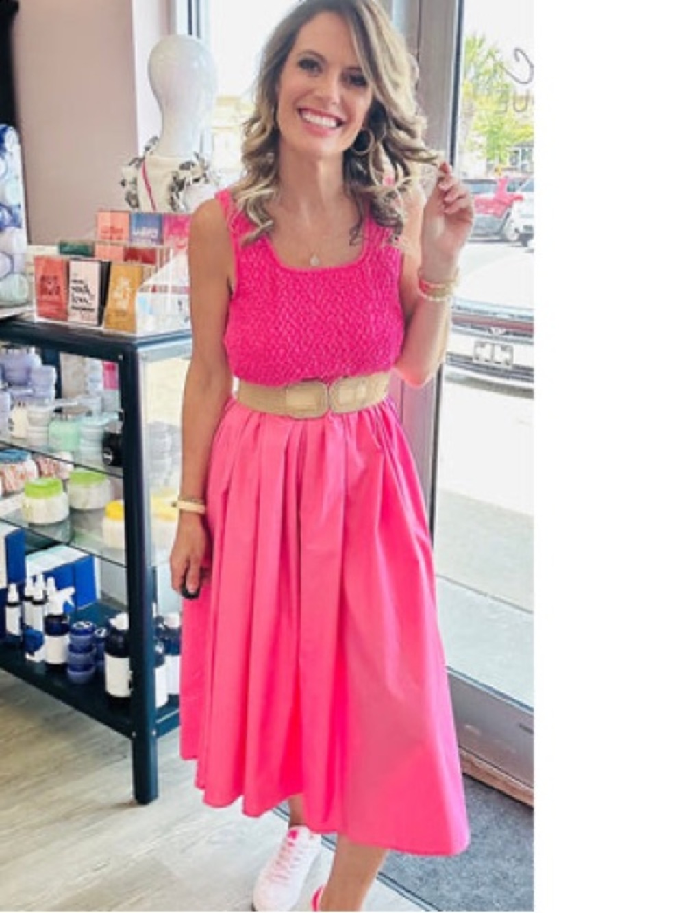 entro Charlie Dress in Pink, Size S